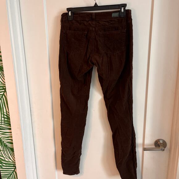 Adriano Goldschmied Brown Corduroy The Jegging Super Skinny Fit Jeans Size 25R - Picture 2 of 8